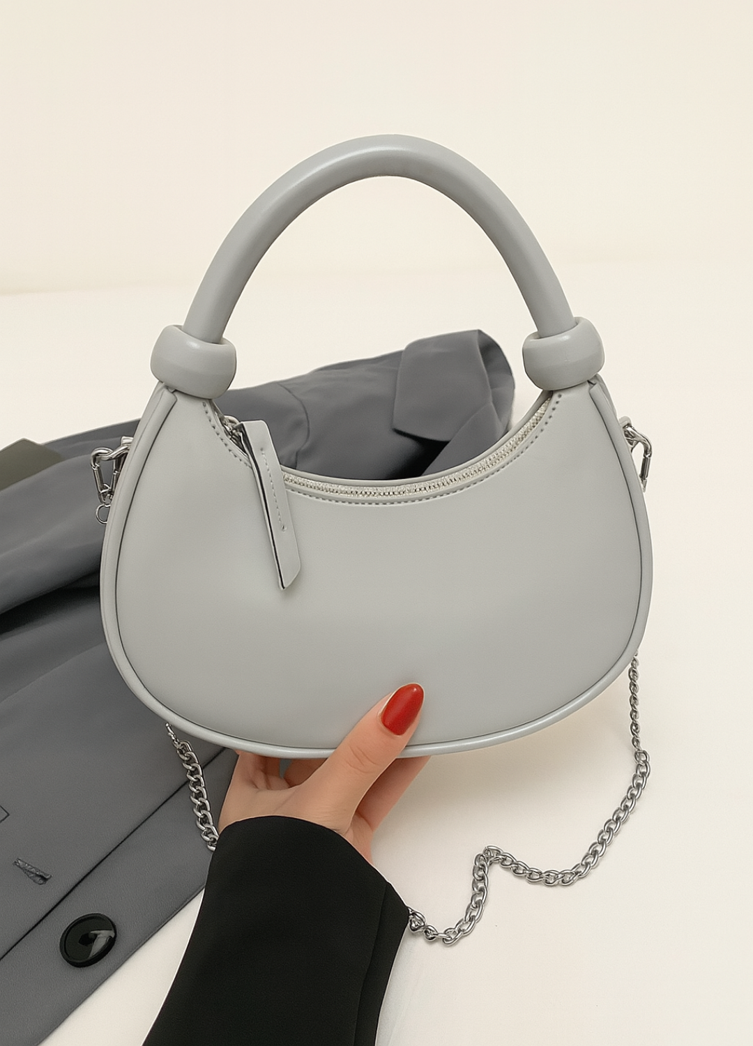 Bolsa de Couro Alvinna + FRETE GRÁTIS