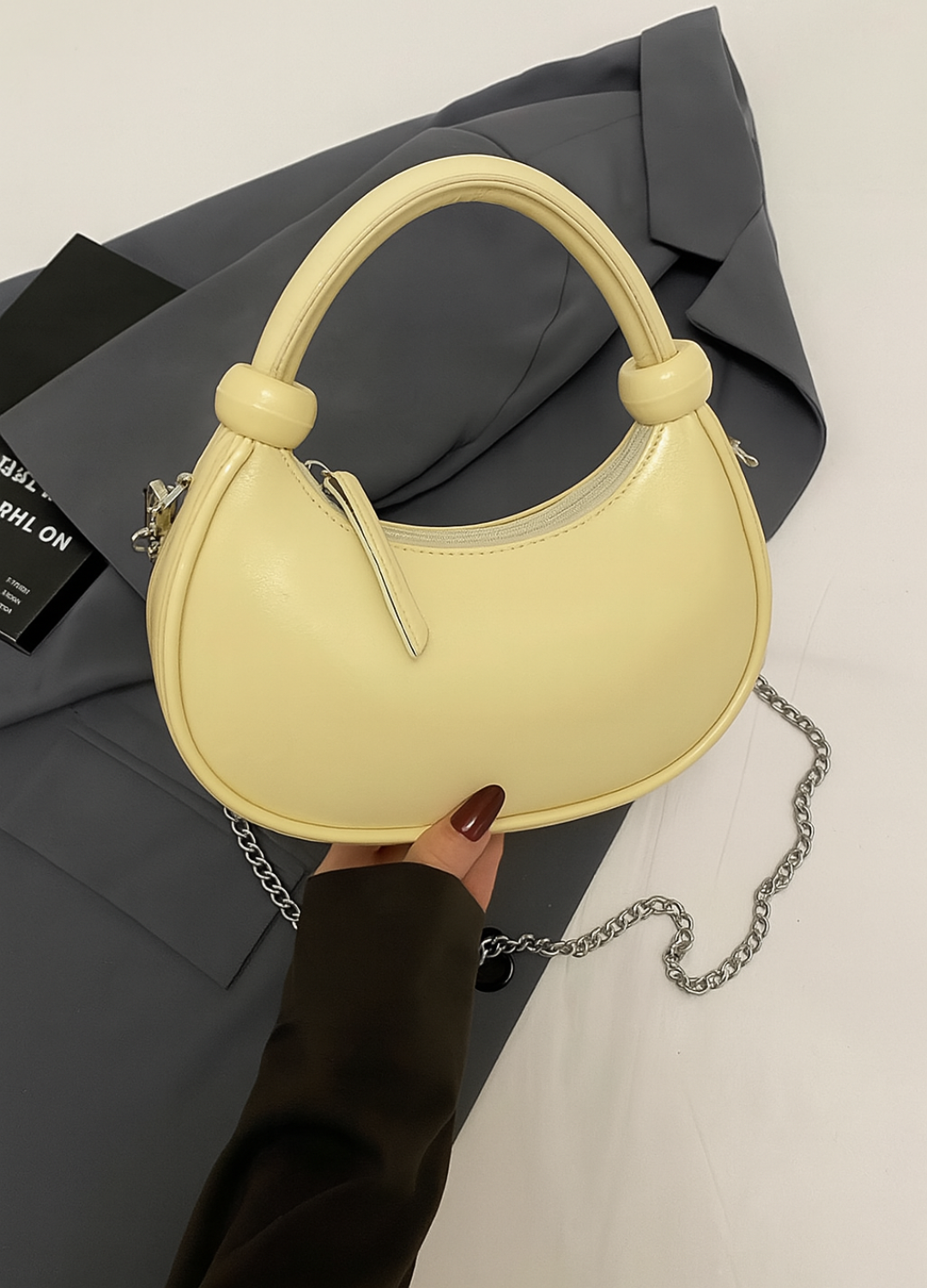 Bolsa de Couro Alvinna + FRETE GRÁTIS