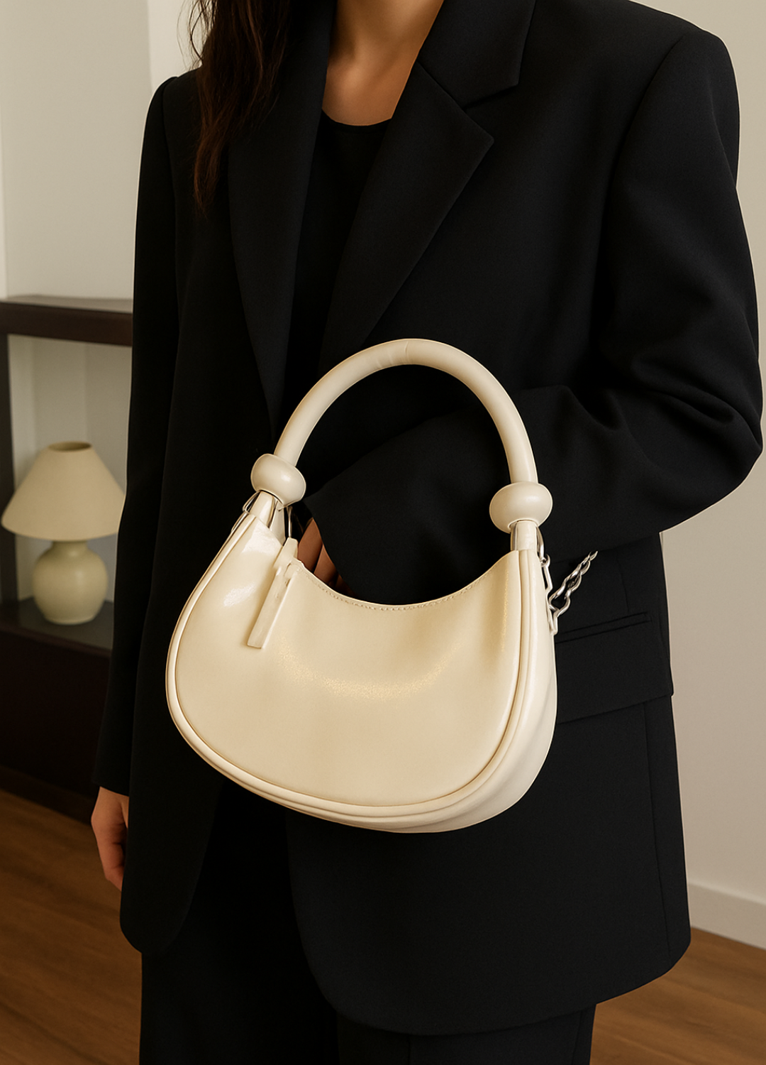 Bolsa de Couro Alvinna + FRETE GRÁTIS