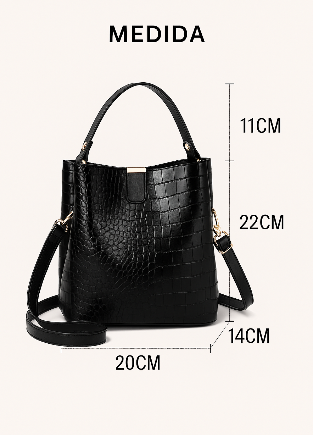 Bolsa Granfina Croco Luxe - FRETE GRÁTIS