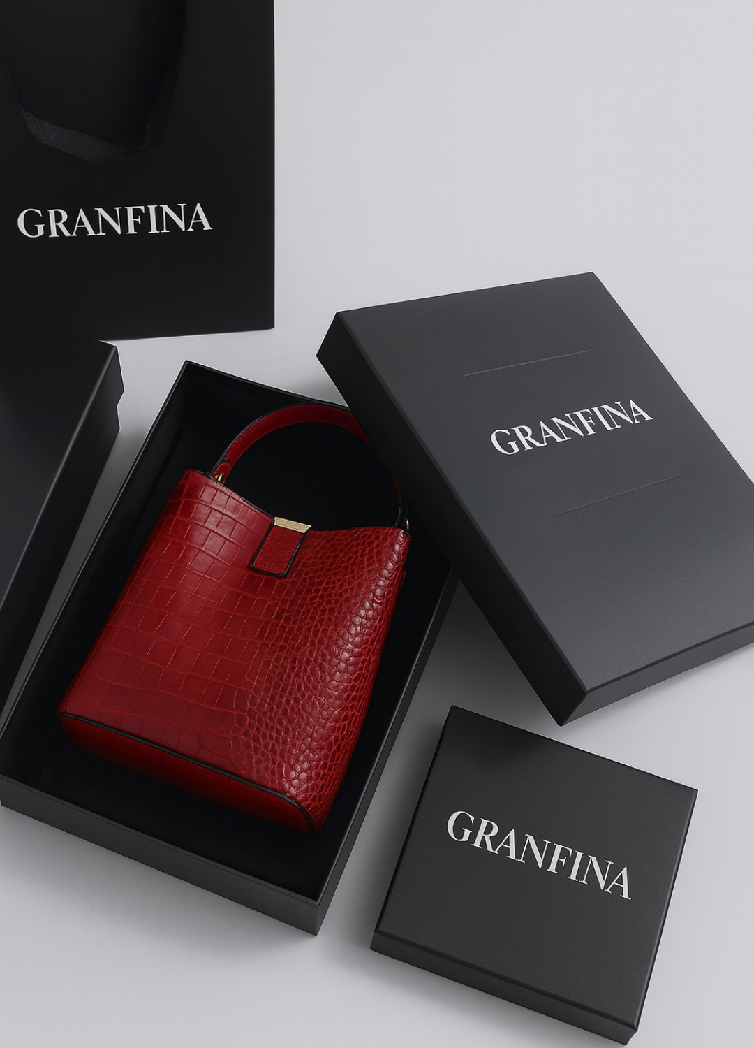 Bolsa Granfina Croco Luxe - FRETE GRÁTIS