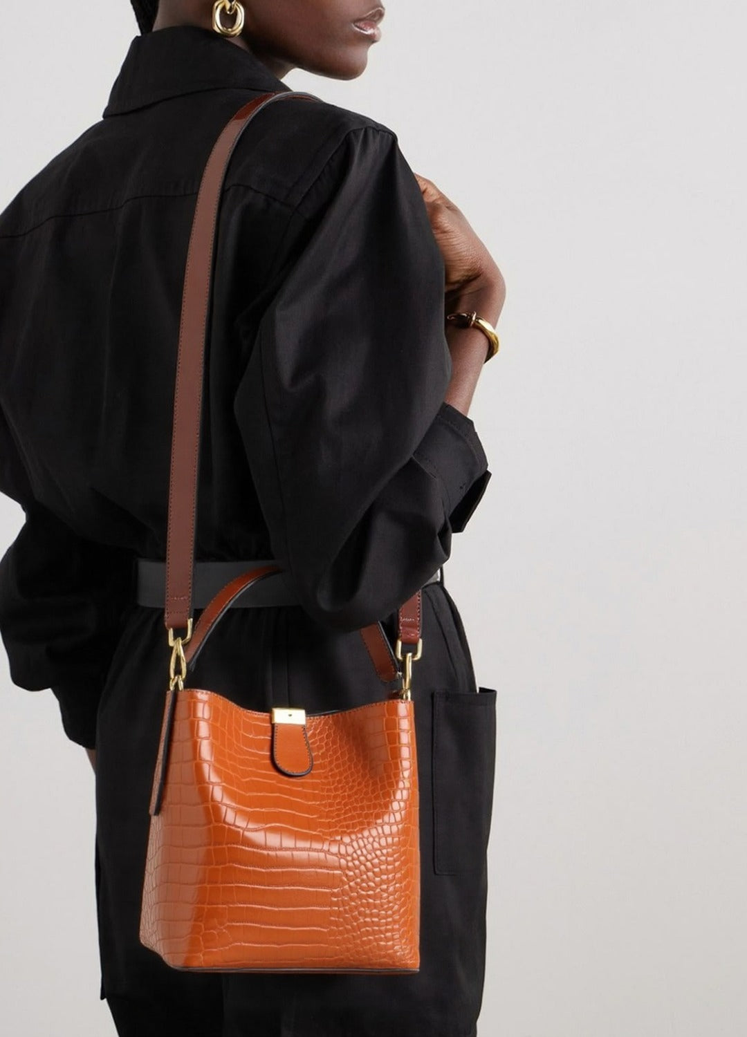 Bolsa Granfina Croco Luxe - FRETE GRÁTIS