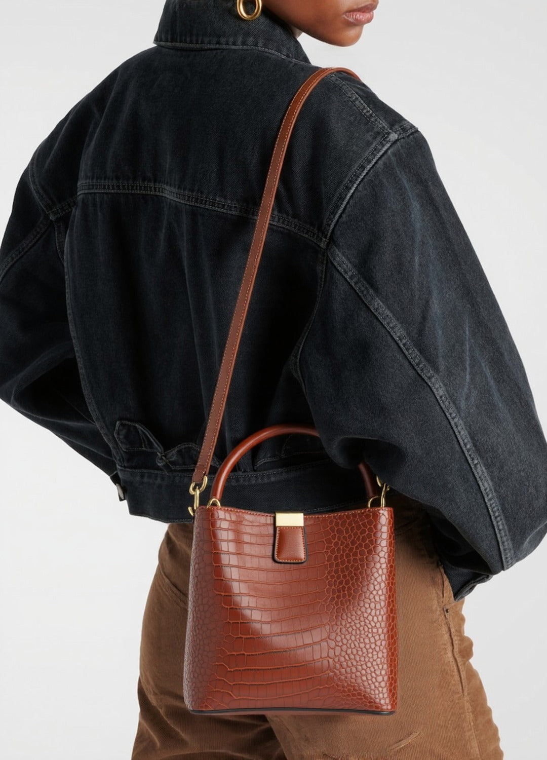 Bolsa Granfina Croco Luxe - FRETE GRÁTIS