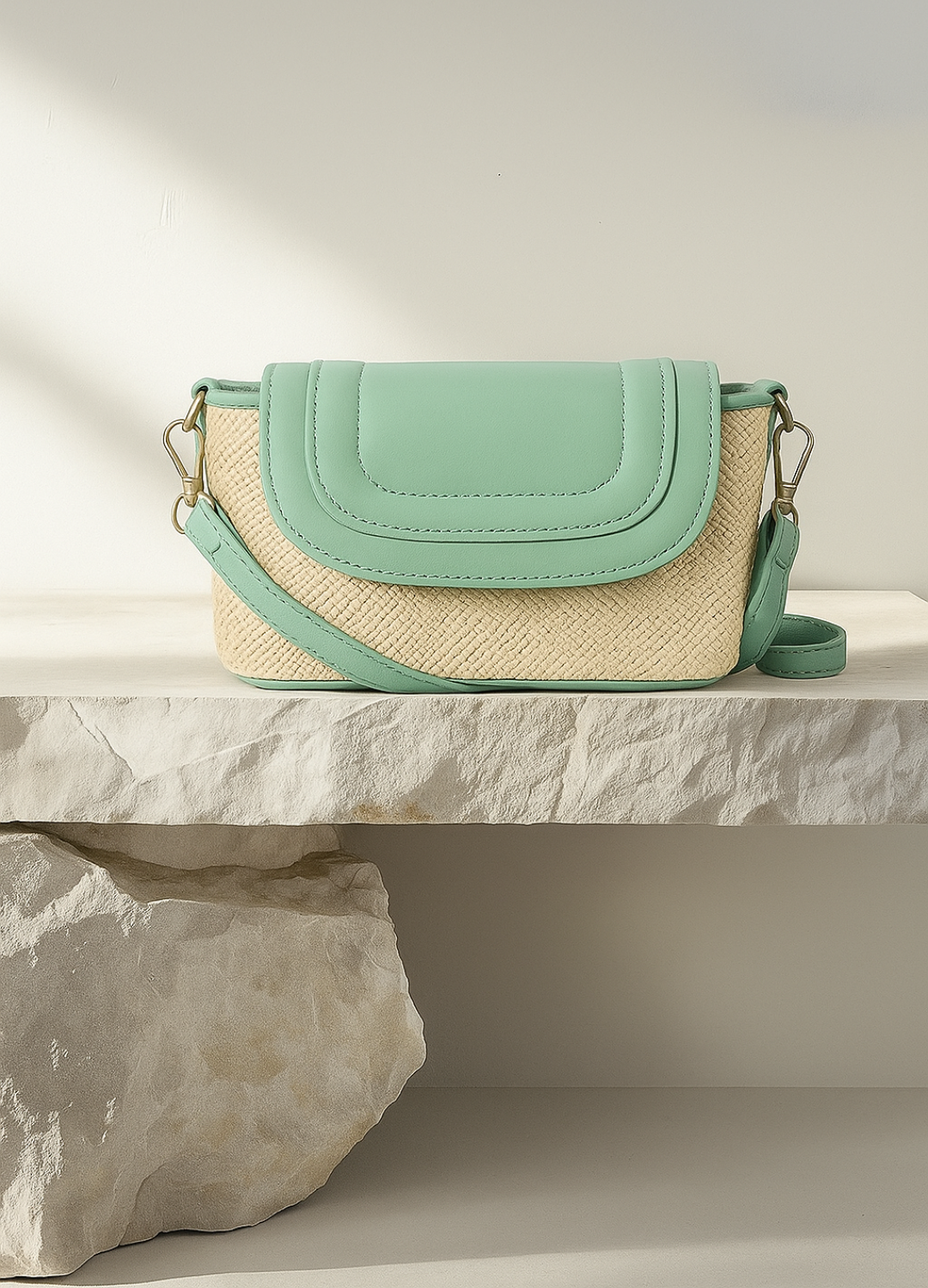 Bolsa Boho Chic Palha Natural - FRETE GRÁTIS