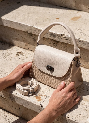 Bolsa Isabella Rattan - FRETE GRÁTIS + 37% DE DESCONTO