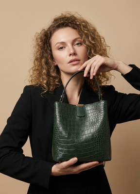 Bolsa Granfina Croco Luxe - FRETE GRÁTIS