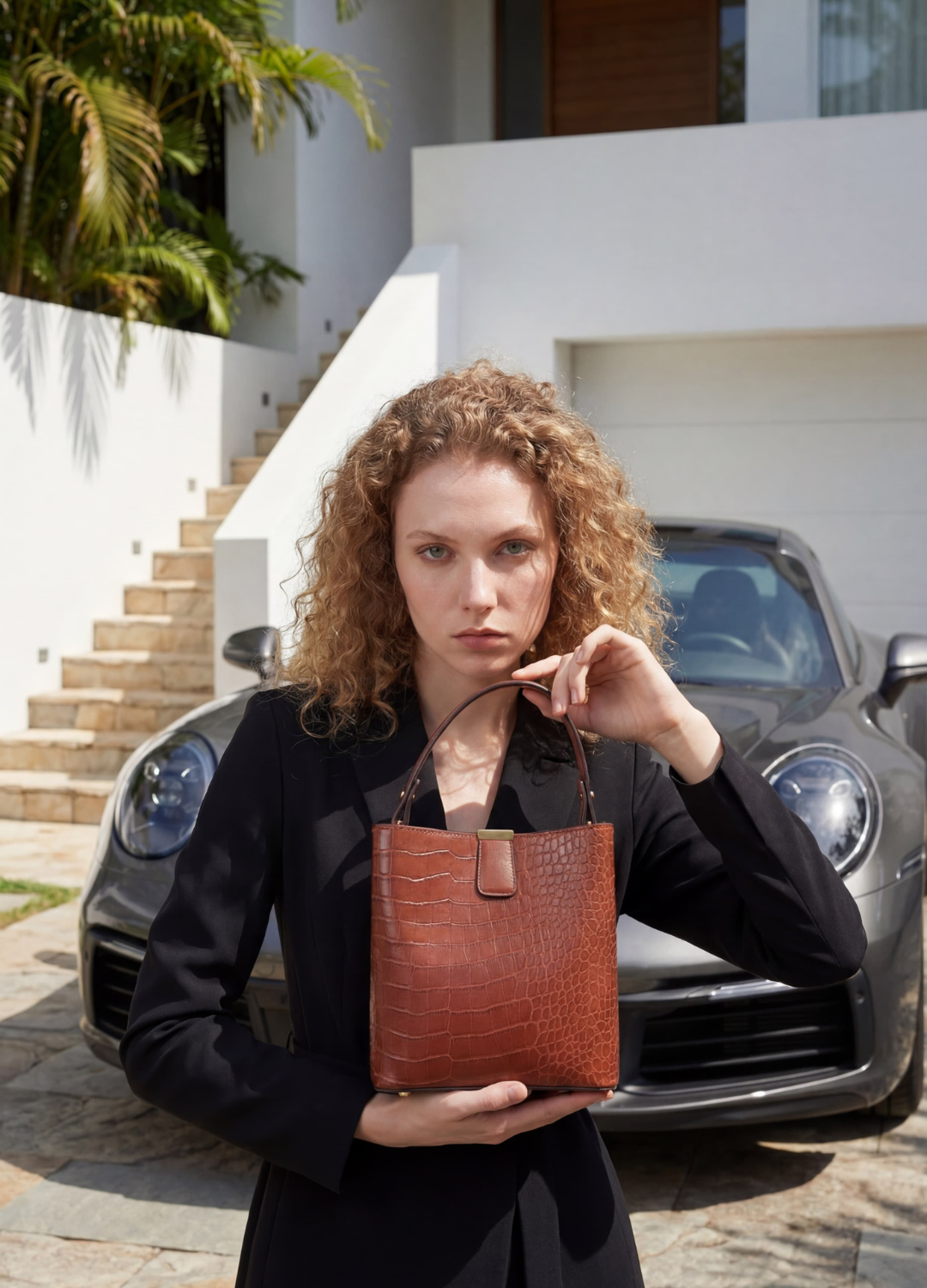 Bolsa Granfina Croco Luxe - FRETE GRÁTIS