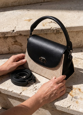 Bolsa Isabella Rattan - FRETE GRÁTIS + 37% DE DESCONTO