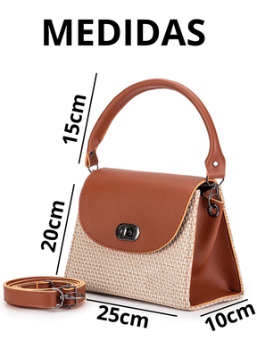 Bolsa Isabella Rattan - FRETE GRÁTIS + 37% DE DESCONTO
