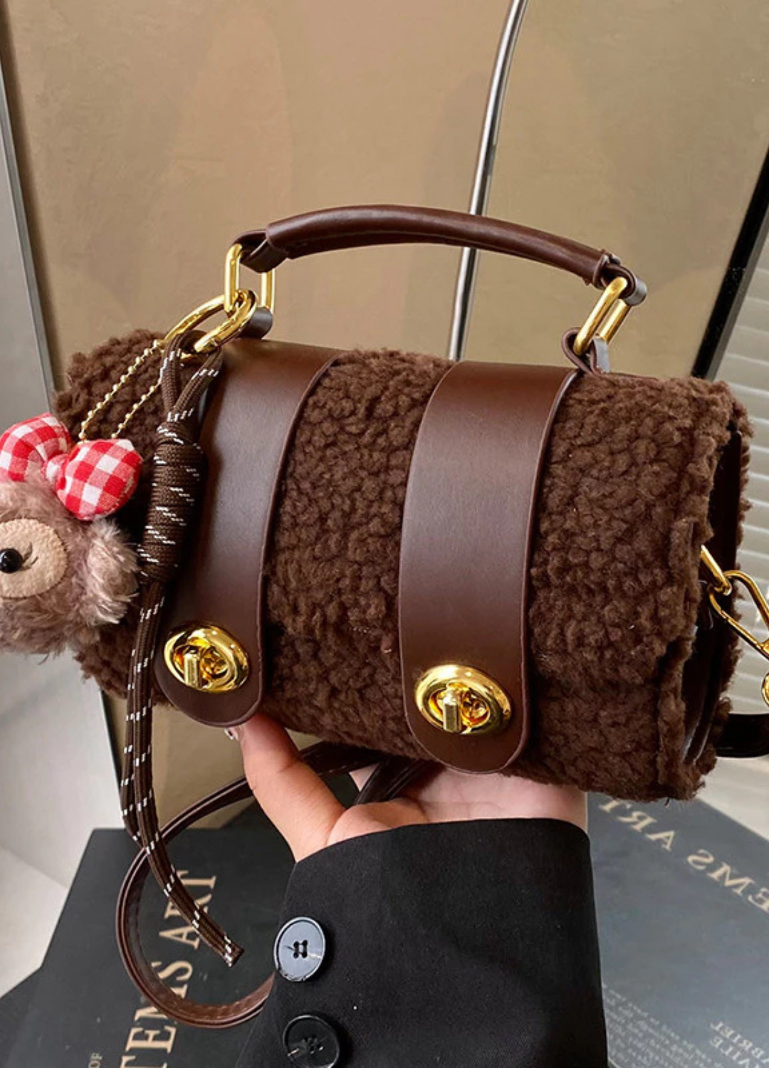 Bolsa Boston Veludo + 30% OFF + EXCLUSIVIDADE