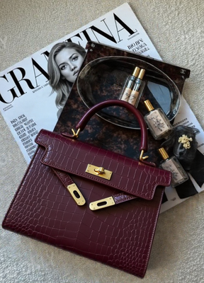 Bolsa Granfina Croco Luxe - FRETE GRÁTIS