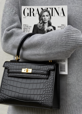 Bolsa Granfina Croco Luxe - FRETE GRÁTIS