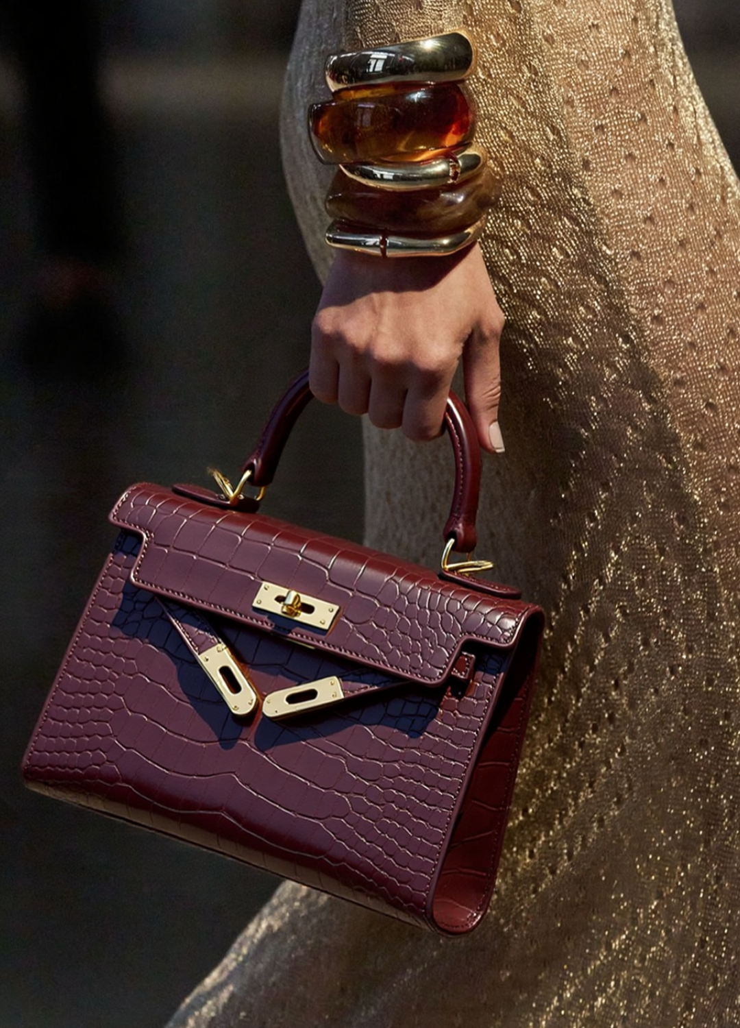 Bolsa Granfina Croco Luxe - FRETE GRÁTIS