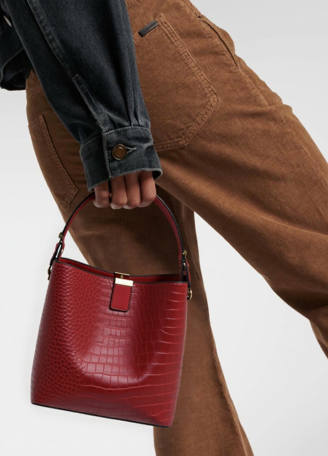 Bolsa Granfina Croco Luxe - FRETE GRÁTIS