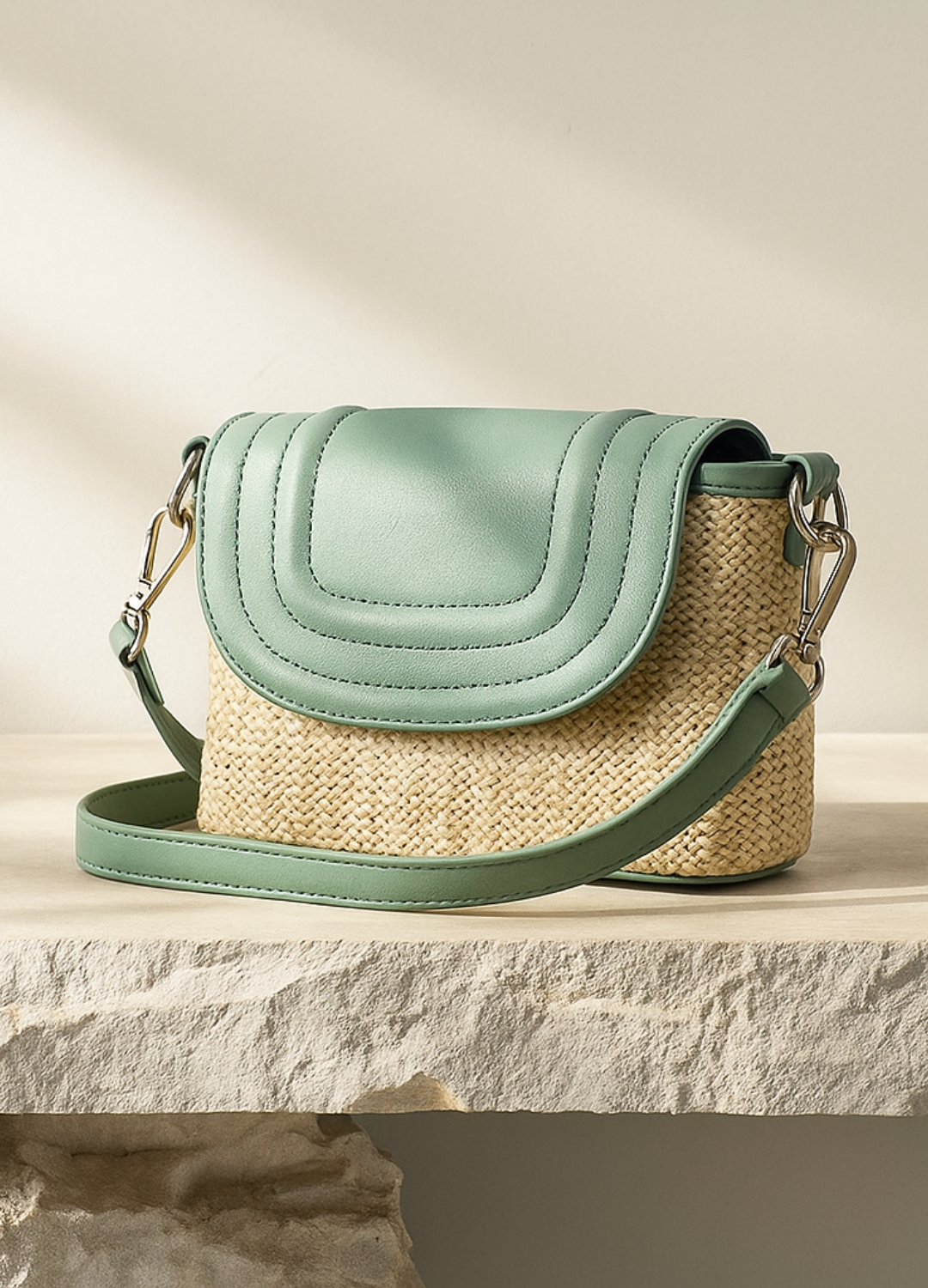 Bolsa Boho Chic Palha Natural - FRETE GRÁTIS
